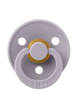 Suzeta Colour Latex BIBS Fossil Grey, tetina simetrica, 0 luni +