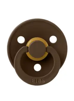 Suzeta Colour Latex BIBS Mocha, tetina rotunda, 6 luni +