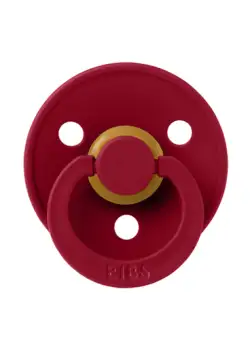 Suzeta Colour Latex BIBS Ruby, tetina rotunda, 0 luni +