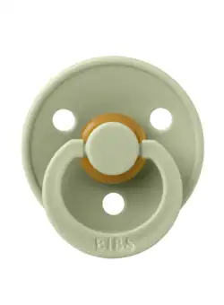 Suzeta Colour Latex BIBS Sage, tetina rotunda, 0 luni +
