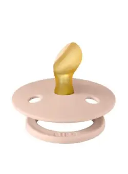 Suzeta Colour Latex, tetina anatomica, 0 luni + Blush, BIBS