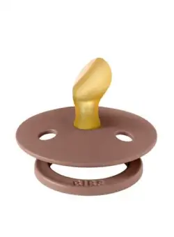 Suzeta Colour Latex, tetina anatomica, 0 luni + Woodchuck, BIBS