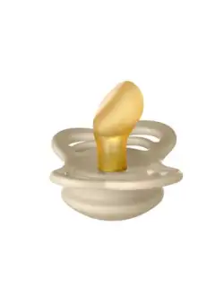 Suzeta Couture Latex, tetina anatomica, 0 luni + Vanilla, BIBS