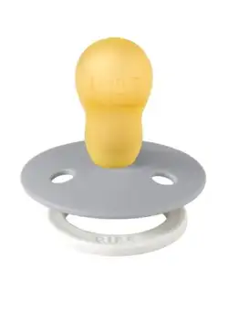 Suzeta fosforescenta Colour Glow Latex, tetina rotunda, 18 luni + Cloud, BIBS