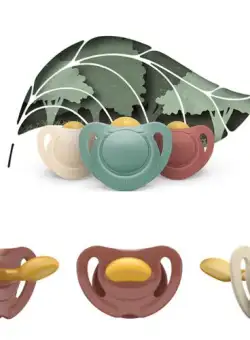 Suzeta Nuk for Nature Latex M3, 18-36 luni, Set 2 Bucati, Rosu