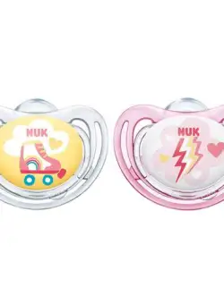 Suzeta Nuk Freestyle Silicon M2 Galben 6-18 luni 2 Bucati Set