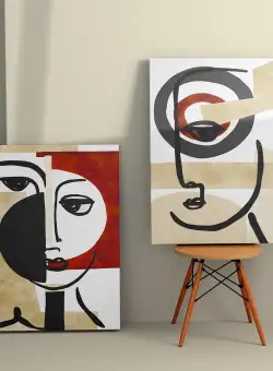 Tablou Canvas (2 bucăți) 2KNV4234, Multicolor, 110x70 cm