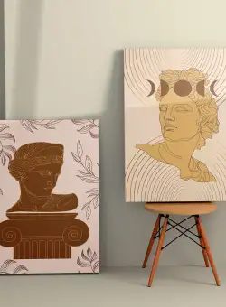 Tablou Canvas (2 bucăți) 2KNV4256, Multicolor, 110x70 cm