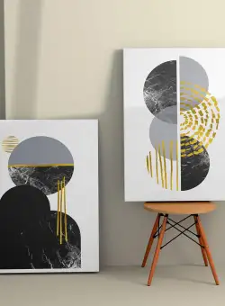 Tablou Canvas (2 bucăți) 2KNV4269, Multicolor, 110x70 cm