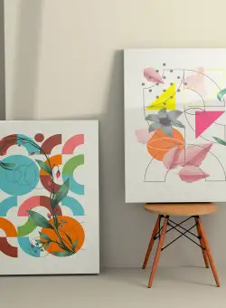 Tablou Canvas (2 bucăți) 2KNV4283, Multicolor, 150x100 cm