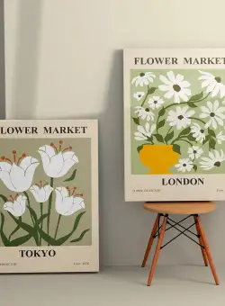 Tablou Canvas (2 bucăți) 2KNV4334, Multicolor, 110x70 cm