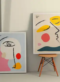 Tablou Canvas (2 bucăți) 2KNV4363, Multicolor, 110x70 cm