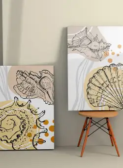 Tablou Canvas (2 bucăți) 2KNV4364, Multicolor, 110x70 cm