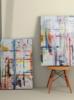 Tablou Canvas (2 bucăți) Artistic 3, Multicolor, 110x70 cm