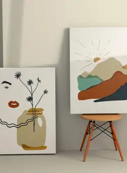 Tablou Canvas (2 bucăți) Honey 1, Multicolor, 110x70 cm