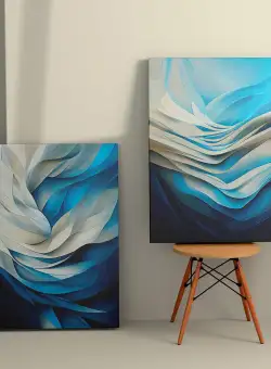 Tablou Canvas (2 bucăți) Honey 7, Multicolor, 110x70 cm