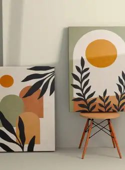 Tablou Canvas (2 bucăți) Modern 4, Multicolor, 150x100 cm