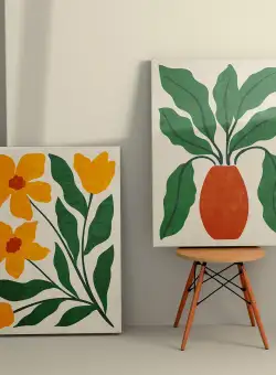 Tablou Canvas (2 bucăți) Rustic 21, Multicolor, 110x70 cm