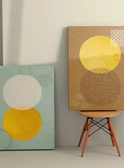 Tablou Canvas (2 bucăți) Rustic 3, Multicolor, 110x70 cm