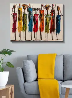 Tablou Canvas Africa, Multicolor, 100 x 70 cm
