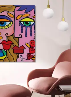 Tablou Canvas KNV4541_70100, Multicolor, 70x100 cm