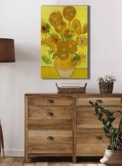 Tablou Canvas Spring, Galben, 70 x 45 cm