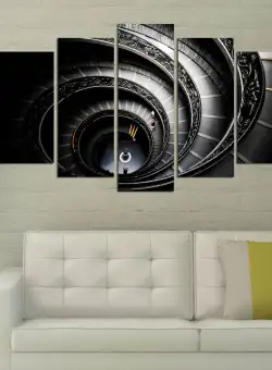 Tablou MDF ( 5 buc ) Inception, Multicolor, 60x110 cm