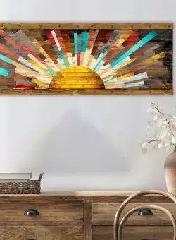 Tablou MDF TAHDER001, Multicolor, 120x45 cm