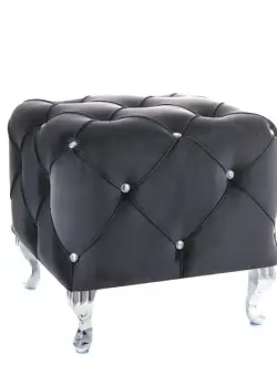 Taburet Hestia K velvet negru Blu19