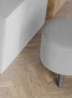 Taburet Puf Gri Deschis