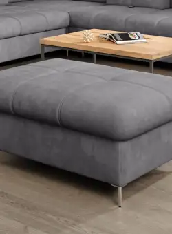 Taburet tapitat Empona - L100 x l73 x h46 cm