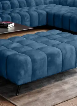 Taburet tapitat Gappa - L125 x l75 x h43 cm