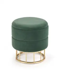 Taburet tapitat Minty Velvet Verde / Gold