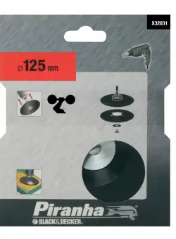 Taler Cauciuc Black+Decker X32031 125 mm