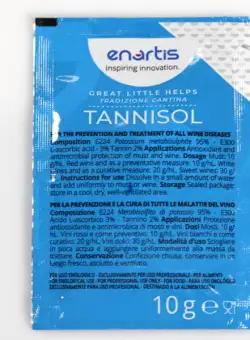 Tannisol plic 10 gr, antioxidant vin, Enartis (pulbere pentru limpezire vin pe baza de Metabisulfit de Potasiu, Acid Ascorbic, Tannin)