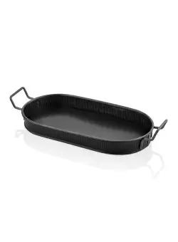 Tavă Tray GLV0555, Negru, 25x7x56 cm