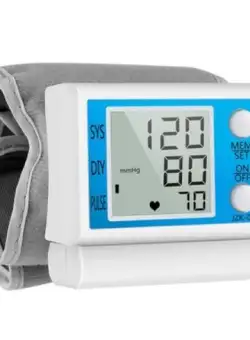 Tensiometru de Incheietura Pentru Masurarea Tensiunii Arteriale si Pulsului, Afisaj LCD, Design Ergonomic