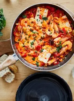 Tigaie adanca aluminiu antiaderent Fest Olive 22 cm