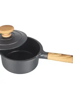 Tigaie adanca aluminiu cu capac, Cooking by Heinner, Taste of Home by Chef Sorin Bontea, inductie, 16 x 8 cm, 1.5 L