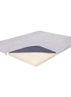 Topper Saltea Ortopedic 140x200 - Latex 5.5 cm, Husa cu Ioni de Argint