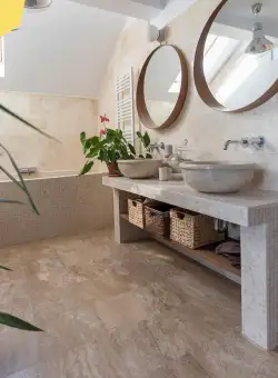 Travertin Latte PREMIUM Mat, 30.5 x 30.5 x 1.2 cm