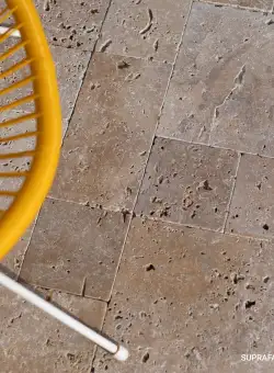 Travertin Noce Cross Cut Mini French Pattern Set Antichizat, 3 cm - Economy