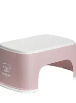 Treapta inaltator pentru baie, BabyBjorn, Alb/Roz