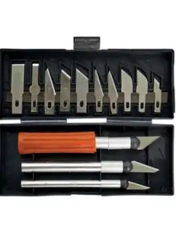 Trusa Bisturiu,16 Piese,Hobby,Aterlier,Service,Reparatii, ideal Lemn,Calitate Premium