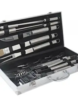 Trusa pentru gratar GB10653 Grafner 18571, inox, 18 piese