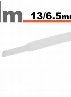 Tub termocontractibilAlb , 13 6,5 mm