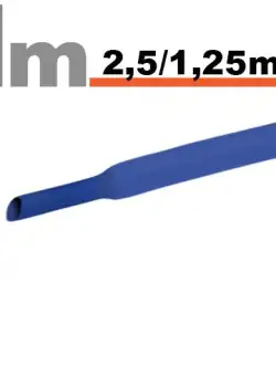 Tub termocontractibilAlbastru , 2,5 1,25 mm