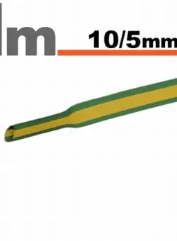 Tub termocontractibilGalben-verde , 10 5 mm