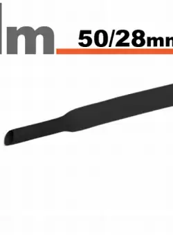 Tub termocontractibilNegru , 50 28 mm