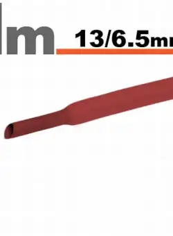 Tub termocontractibilRosu , 13 6,5 mm